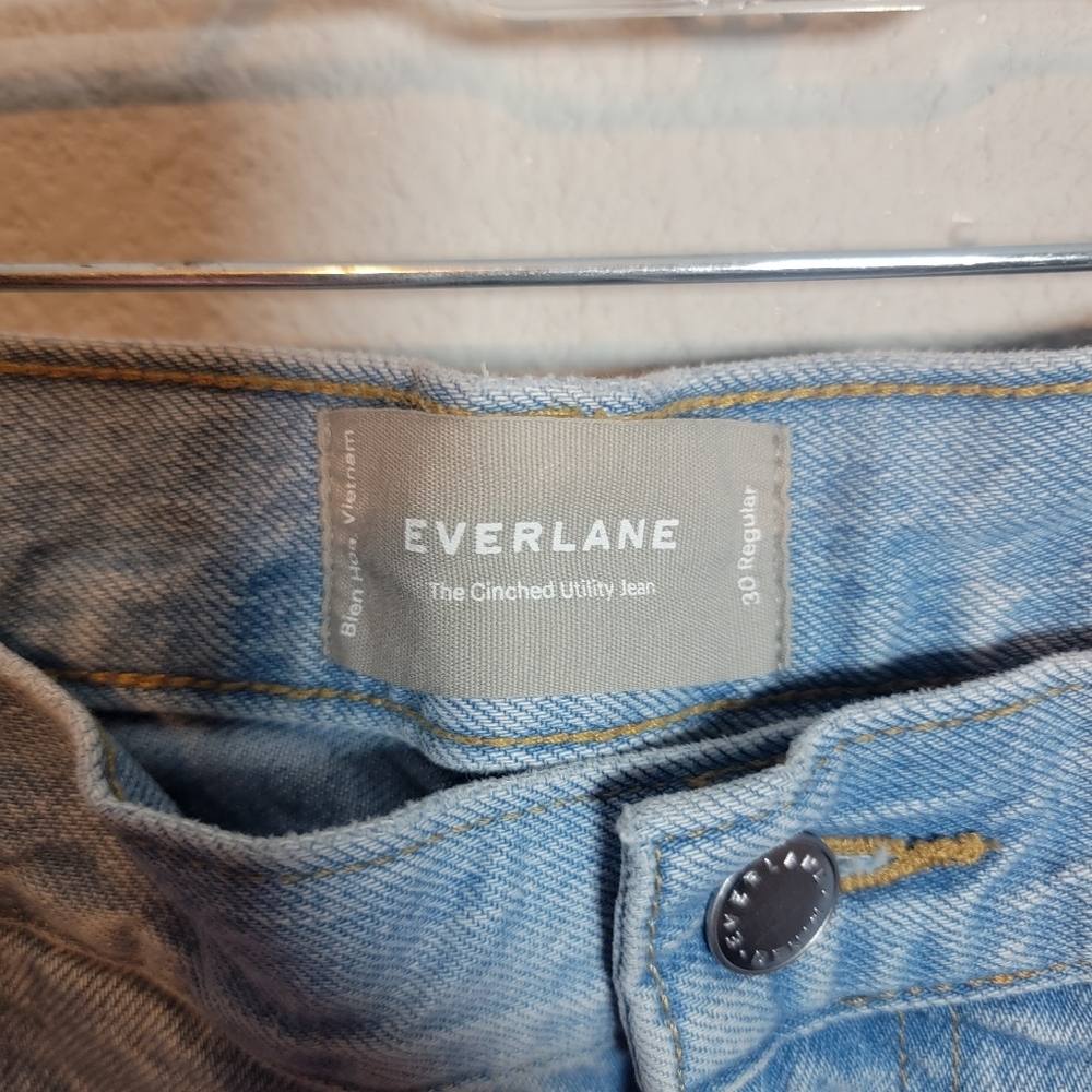 Everlane The Cinched Utility Jean Size 30R High Rise Workwear Cotton - Picture 7 of 9
